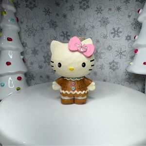Jim Shore Sanrio Christmas Gingerbread Peppermint Pink Hello Kitty Ornament